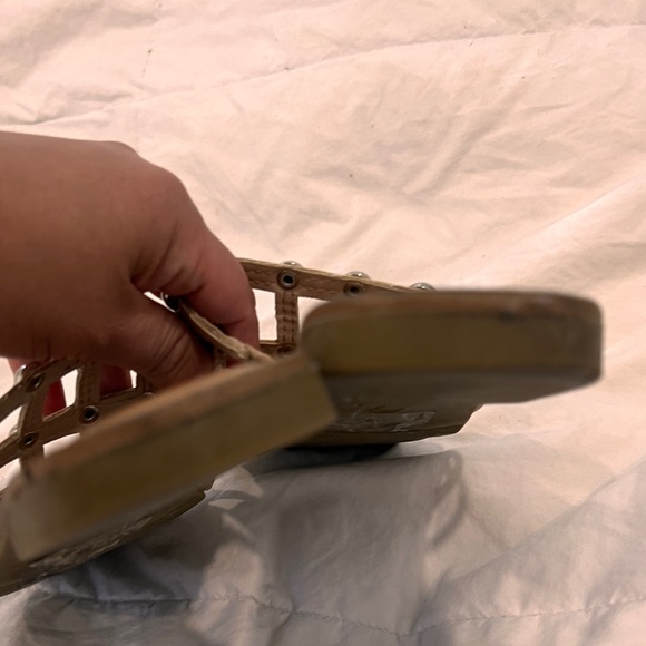 BAR ll | cream caged sandals with silver studs - Picture 4 of 4